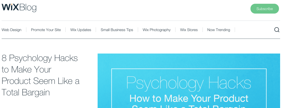 Wix built their blog on WordPress